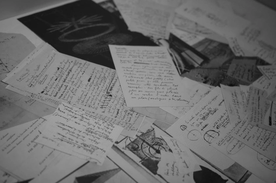 Persona che scrive appunti su un quaderno durante una lezione di ingegneria